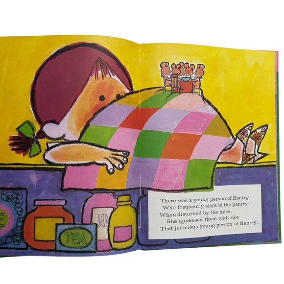 Edward Lear Hardcover Book Lot of 2 Psychedelic Artwork Dale Maxey Vtg 60s 70s - Picture 4 of 12